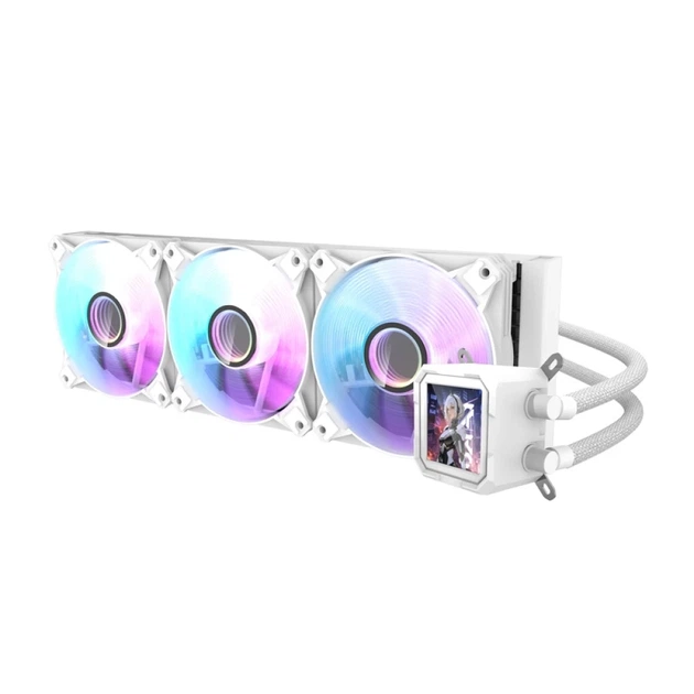 Водяное охлаждение Darkflash DV360S 3x120mm White (DV360S WHITE) - изображение 3