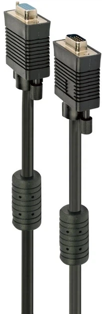 Кабель VGA (M) — VGA (F), 1.8 м, чорний, Cablexpert (CC-PPVGAX-6B) - Фото 1 Кабель VGA (M) — VGA (F), 1.8 м, чорний, Cablexpert (CC-PPVGAX-6B) - зображення 1