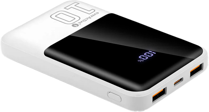 Powerbank everActive EB-10Q 10000 mAh White (5903205775610) - obraz 2
