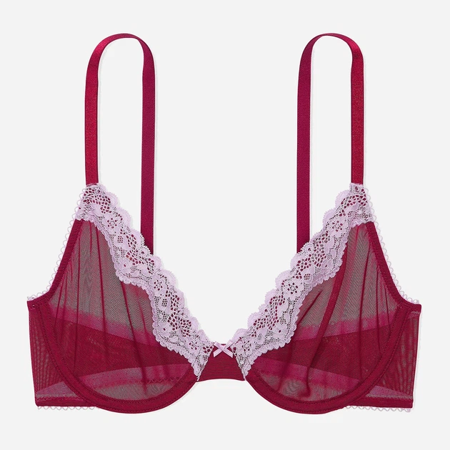 Бюстгальтер с косточками Victoria's Secret 904177119 34C Бордовый (1159864721) - изображение 3