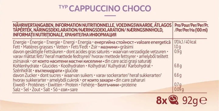 Кава в чалдах Senseo Cappuccino Choco 8 порцій Philips Senseo 62 мм - зображення 6