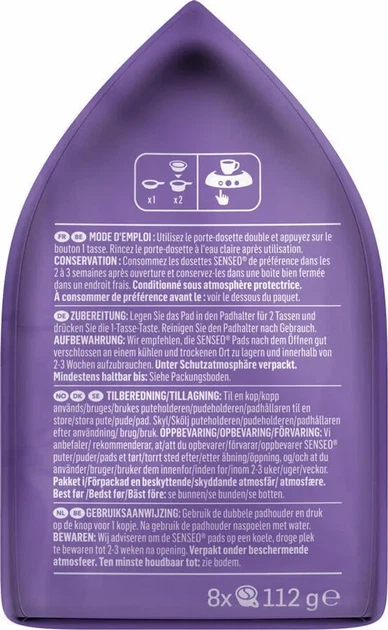 Кофе в чалдах Senseo Milka 8 монодоз Philips Senseo 62 мм - Фото 5 Кофе в чалдах Senseo Milka 8 монодоз Philips Senseo 62 мм - изображение 5