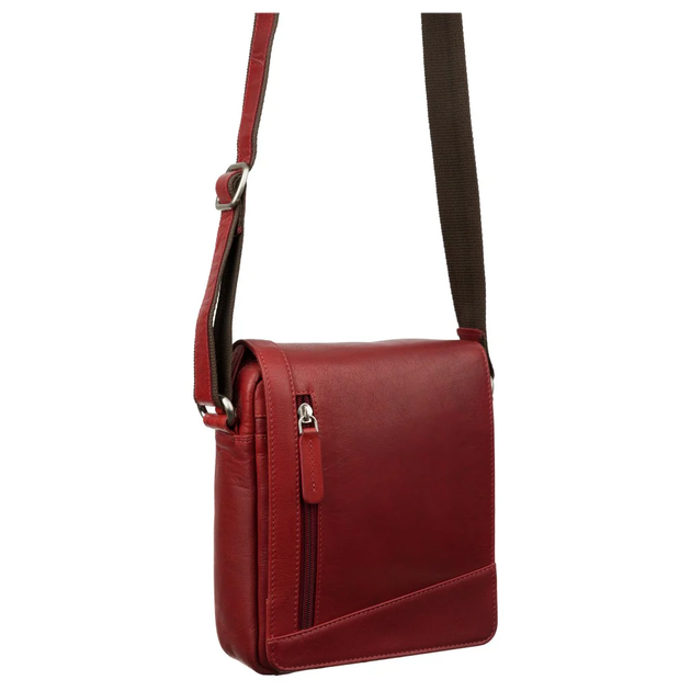 Мужская кожаная сумка красного цвета Visconti S7 Red Bag A5 - Фото 1 Мужская кожаная сумка красного цвета Visconti S7 Red Bag A5 - изображение 1