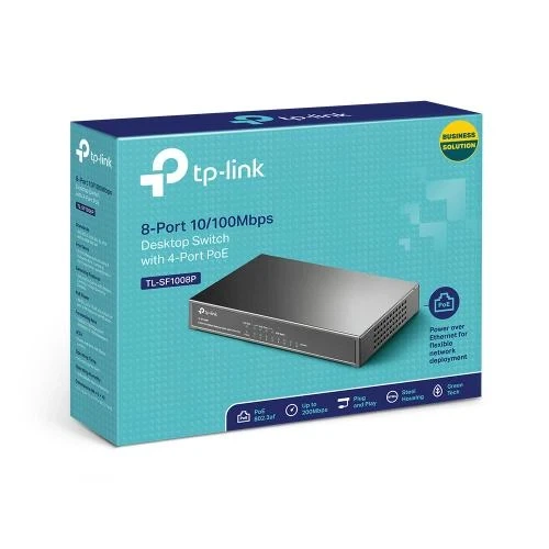 Комутатор TP-LINK TL-SF1008P - Фото 4 Комутатор TP-LINK TL-SF1008P - зображення 4