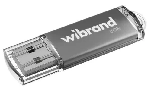 Флеш накопитель USB 8Gb Wibrand Cougar, Silver, USB 2.0 (WI2.0/CU8P1S) - Фото 1 Флеш накопитель USB 8Gb Wibrand Cougar, Silver, USB 2.0 (WI2.0/CU8P1S) - изображение 1