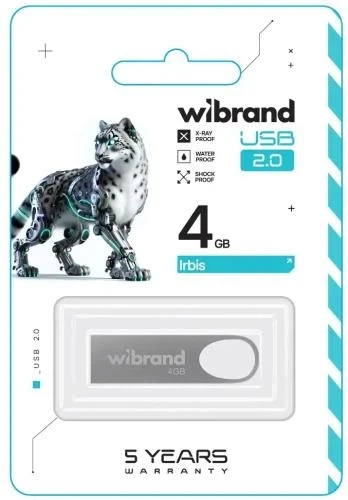 Флеш накопитель USB 4Gb Wibrand Irbis, Silver, USB 2.0 (WI2.0/IR4U3S) - Фото 2 Флеш накопитель USB 4Gb Wibrand Irbis, Silver, USB 2.0 (WI2.0/IR4U3S) - изображение 2