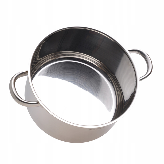 Кастрюля Ofenbach KM-100527 5.5л из нержавеющей стали с стеклянной крышкой 24см для индукции и газа - Фото 5 Кастрюля Ofenbach KM-100527 5.5л из нержавеющей стали с стеклянной крышкой 24см для индукции и газа - изображение 5