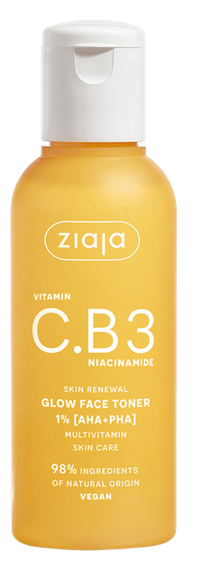 Кислотный тоник для лица Ziaja VITAMIN C.B3 NIACINAMIDE 120 мл (5901887056218) - Фото 1 Кислотный тоник для лица Ziaja VITAMIN C.B3 NIACINAMIDE 120 мл (5901887056218) - изображение 1