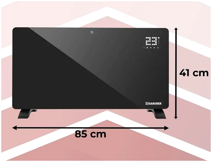 Электрический радиатор 2500 Вт для дома 85x41 см черный Zelva KT3391 - Фото 4 Электрический радиатор 2500 Вт для дома 85x41 см черный Zelva KT3391 - изображение 4
