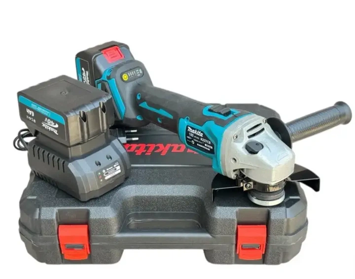 Болгарка Makita Угловая шлифовальная машина 48 V Аккумуляторные шлифмашины 6 Ah Болгарка для дома (Машина углошлифовальная ручная) - изображение 6