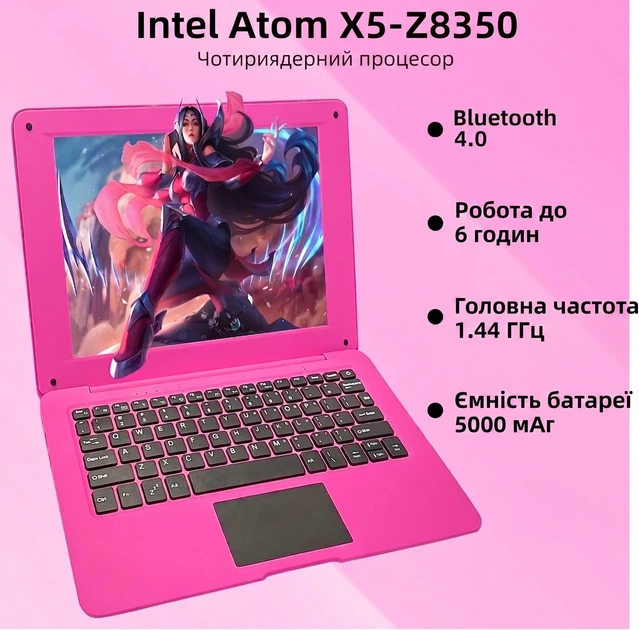 Ноутбук 10.1" iSTYLE DreamBook A10 Intel Atom x5-Z8350 RAM 2GB eMMC 32GB Windows 10 (UKR) (102155305) - Уцінка - зображення 4