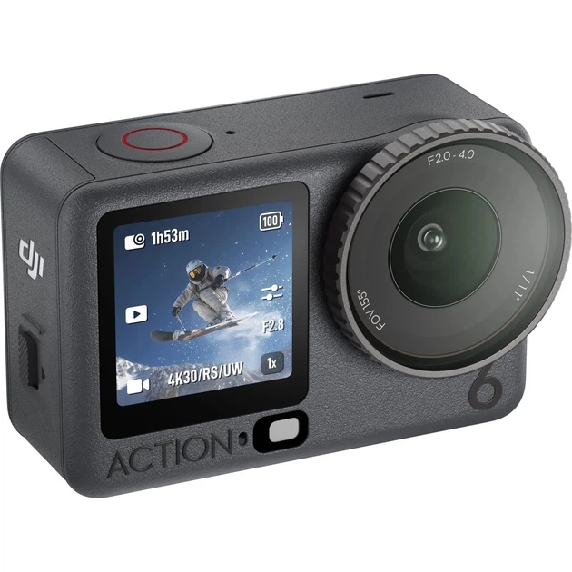 Экшн-камера DJI Osmo Action 6 Enhanced Combo / 38Мп / 8K / 240fps / Wi-Fi / Bluetooth / Влагозащищенная / Черная (102154822) - Уценка - изображение 4