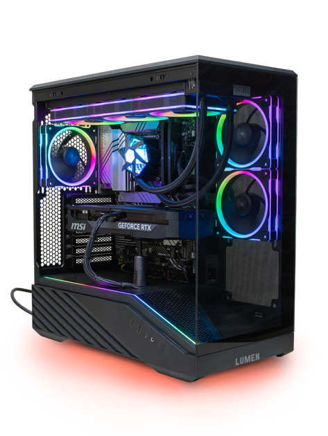 Игровой ПК Lumen (RTX 5070 12GB / Ryzen 7 7700 / 32GB DDR5 / SSD 512GB) - Фото 1 Игровой ПК Lumen (RTX 5070 12GB / Ryzen 7 7700 / 32GB DDR5 / SSD 512GB) - изображение 1