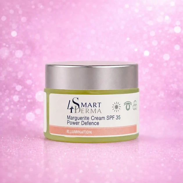 Передовой дневной крем SPF 35 с экстрактом маргаритки от пигментации Smart4Derma 50 мл - Фото 1 Передовой дневной крем SPF 35 с экстрактом маргаритки от пигментации Smart4Derma 50 мл - изображение 1