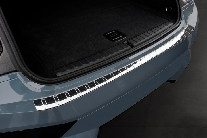 Накладка на задний бампер Carmos нержавейка для BMW iX (I20) 2022 2022- гг - изображение 2