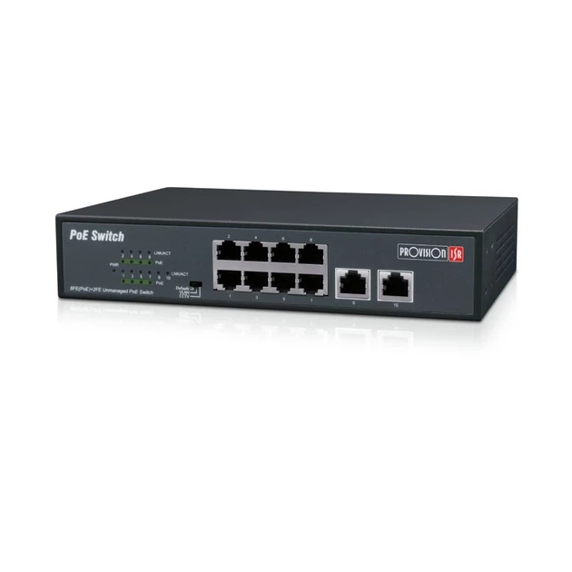 Коммутатор неуправляемый PoE Provision-ISR PoES-08120C+2I-V2 с 8 портами PoE - изображение 2