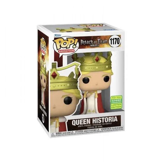 Фигурка Funko Pop Attack on Titan - Queen Historia / Фанко Поп Атака титанов - Королева Хистория #1170 - Фото 2 Фигурка Funko Pop Attack on Titan - Queen Historia / Фанко Поп Атака титанов - Королева Хистория #1170 - изображение 2