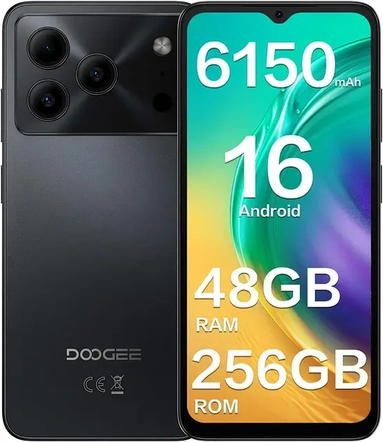 DOOGEE Note 56 Plus 256GB 48GB ブラック Смартфон Doogee Note 56 Plus - Android 16, 12/256 ГБ, – фото