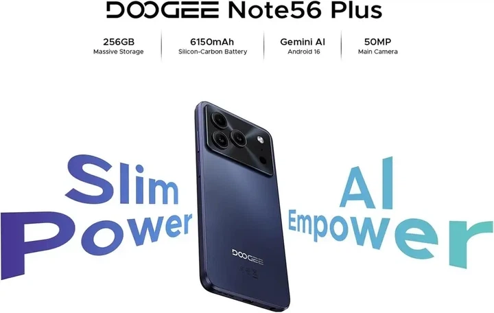 Смартфон Doogee Note 56 Plus - Android 16, 12/256 ГБ, – фото