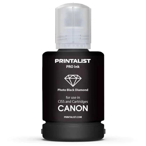 Чернила Printalist Canon, универсальные, Photo Black, 140 мл, водорастворимые (PL-INK-CANON-PB) - Фото 1 Чернила Printalist Canon, универсальные, Photo Black, 140 мл, водорастворимые (PL-INK-CANON-PB) - изображение 1