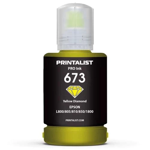 Чернила Printalist 673, Yellow, 140 мл, водорастворимые (PL673Y) - Фото 1 Чернила Printalist 673, Yellow, 140 мл, водорастворимые (PL673Y) - изображение 1