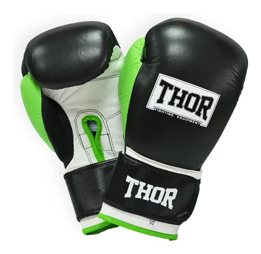 Рукавички боксерські THOR TYPHOON 16oz / шкіра / чорно-зелено-білі (SPT_8027/01(Leather) B/GR/W 16 oz.) - Фото 1 Рукавички боксерські THOR TYPHOON 16oz / шкіра / чорно-зелено-білі (SPT_8027/01(Leather) B/GR/W 16 oz.) - изображение 1