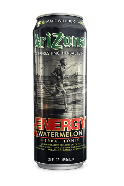 Арізона енергетичний трав'яний тонік з кавуном AriZona RX Energy Watermelon 650 мл - Фото 1 Арізона енергетичний трав'яний тонік з кавуном AriZona RX Energy Watermelon 650 мл - зображення 1