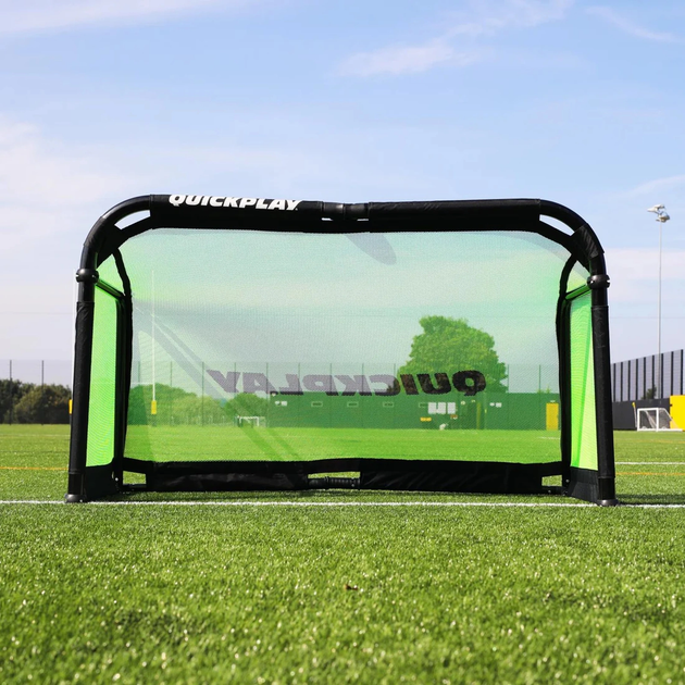 Ворота футбольні Quickplay Pro ALU Training 6790 180 х 120 см, чорно-зелені - изображение 2