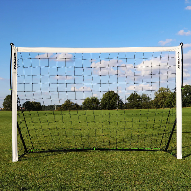 Ворота футбольні Quickplay Kickster 150 х 100 см чорно-білі - изображение 3