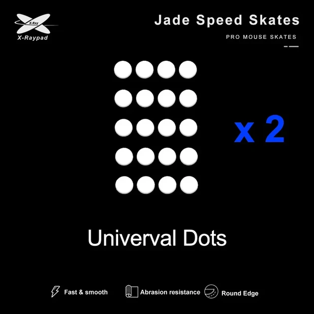 Глайди для мишки X-Raypad Jade Speed Universal Dots - Фото 2 Глайди для мишки X-Raypad Jade Speed Universal Dots - зображення 2