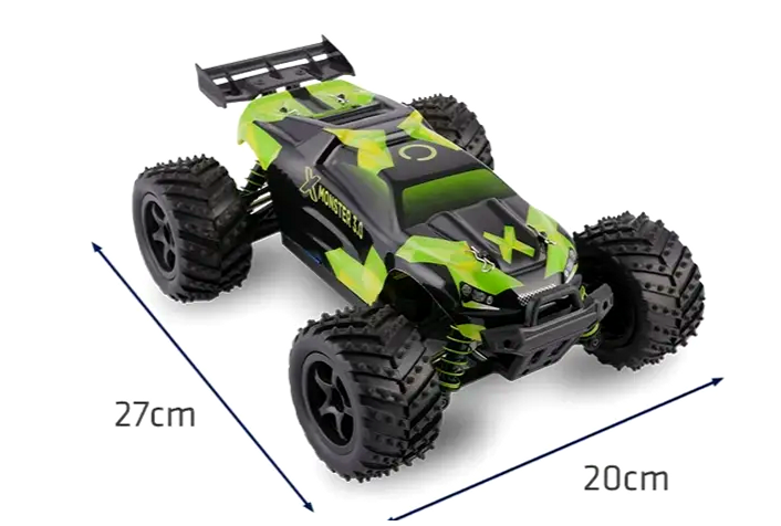 Машинка на радиоуправлении 45 кмч 4x4 для детей 2 аккумулятора черный OVERMAX МС0192 - изображение 2