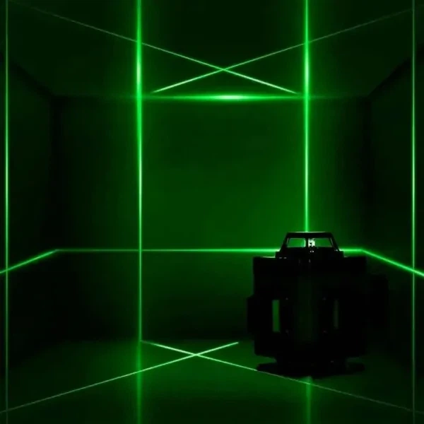 Лазерный уровень нивелир 4D со штативом на 16 линий Green в кейсе (Зеленый луч) - изображение 3