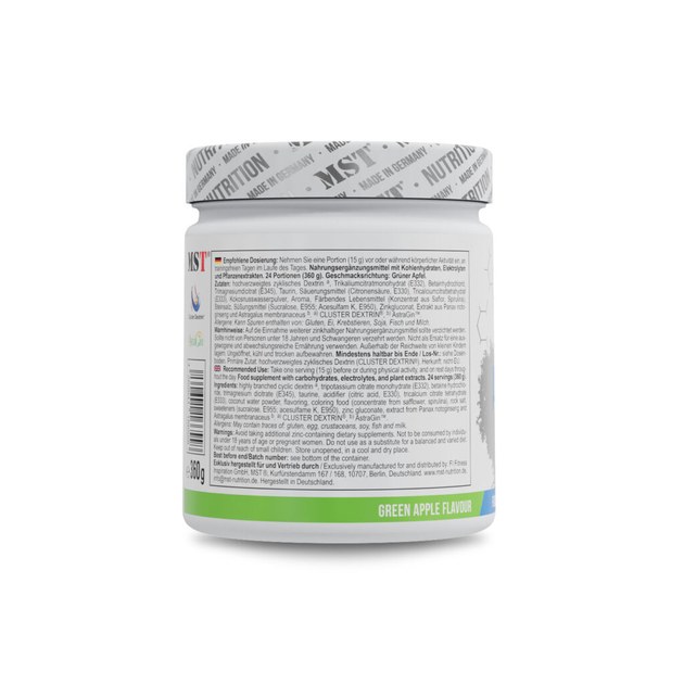 Электролиты MST Aqua Power Electrolyte Boost Green Apple 360 г, электролиты со вкусом зеленое яблоко - изображение 3