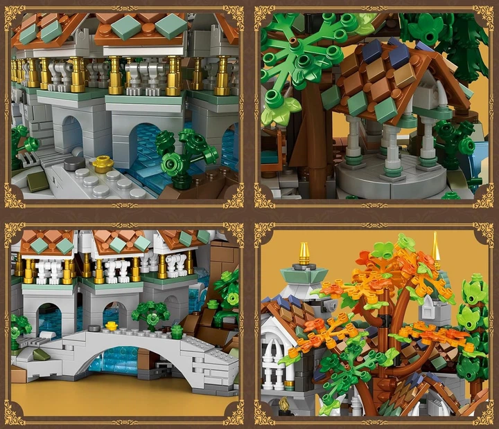 Конструктор Средневековый город Medieval Valley City масштабный проект на 4406 деталей Reobrix 55015 - изображение 2