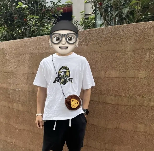 Сумка-кошелёк BAPE Baby Milo Face Cross Bag в коричневом цвете. - изображение 4