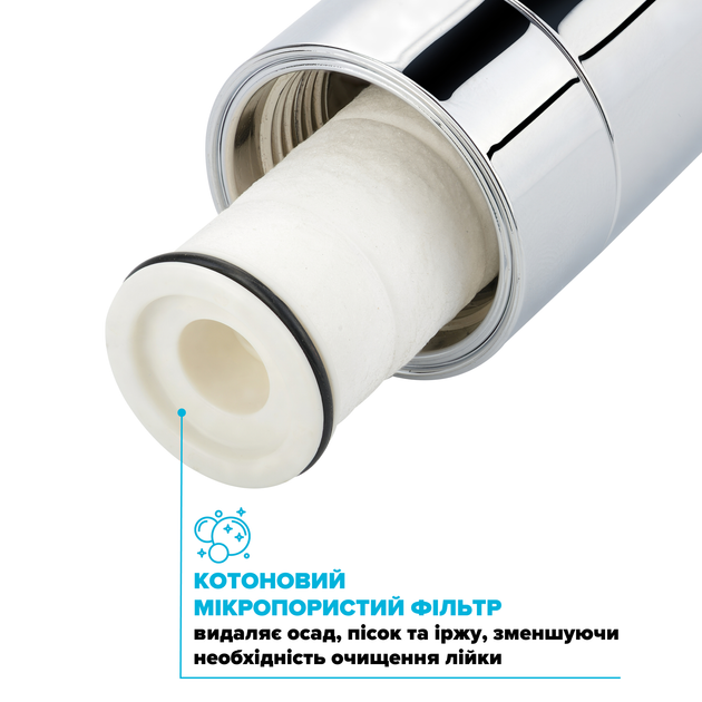 Набор из 3-х фильтров в ручку душевой лейки DROP FILTER-NANO-STICK очищает от механических примесей - изображение 3