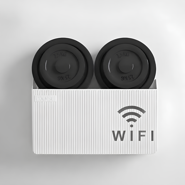 Полка-подставка для Wi-Fi роутера COLNSE, настенная, 24,5×14×6 см, белая - изображение 8