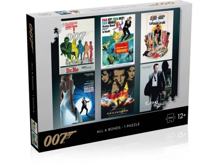 Пазл JAMES BOND 007 Actor Debut Poster, Winning Moves, 1000 элементов, WM01314-ML1-6 - Фото 1 Пазл JAMES BOND 007 Actor Debut Poster, Winning Moves, 1000 элементов, WM01314-ML1-6 - изображение 1