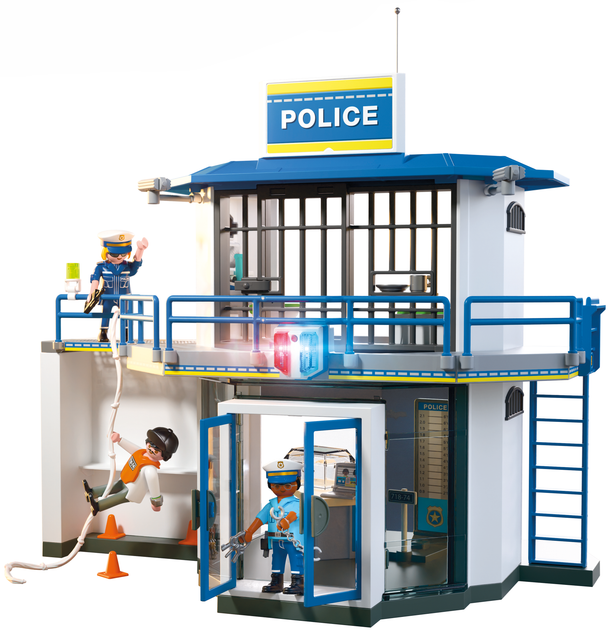 Набір дитячих іграшок Playmobil City Action Поліцейська дільниця з місцем для допитів 71874 (4008789718747) - зображення 2