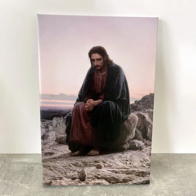 Інтер'єрна картина Христос у пустелі, Іван Крамськой, Ivan Kramskoy, Christ in the Wilderness, християнський живопис, 40×30 см (id6671) - Фото 5 Інтер'єрна картина Христос у пустелі, Іван Крамськой, Ivan Kramskoy, Christ in the Wilderness, християнський живопис, 40×30 см (id6671) - зображення 5