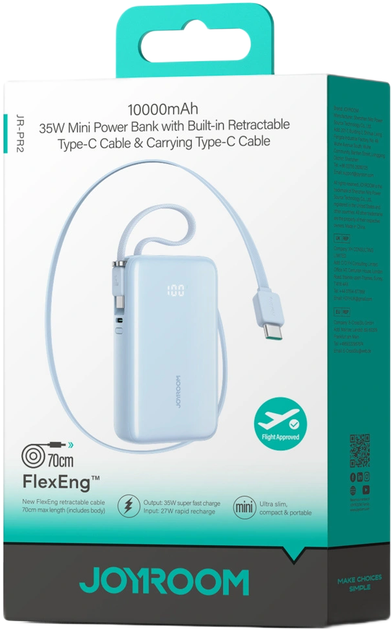 Powerbank Joyroom JR-PR2L 10000mAh 35W Blue (6956116762179) - obraz 2