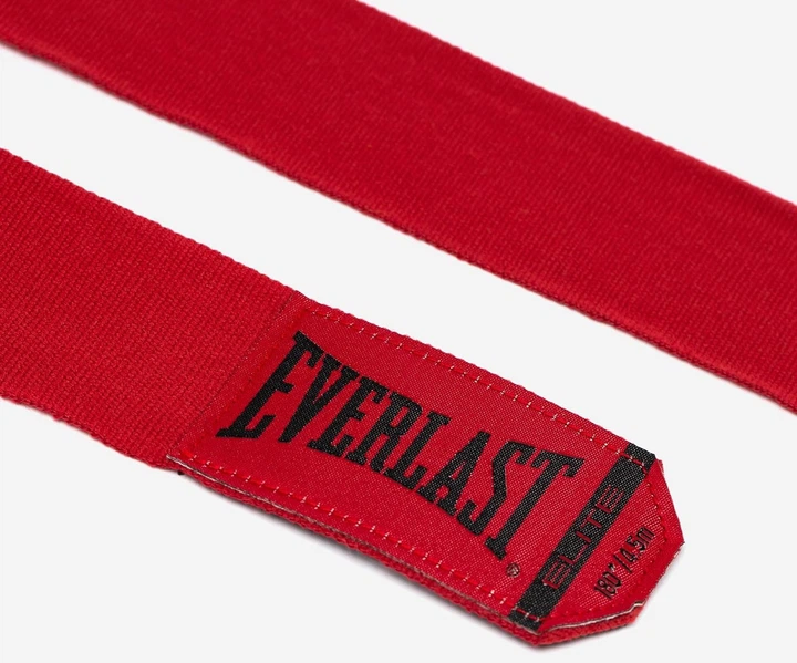 Боксерские бинты Everlast красные 180 см для тренировок и защиты рук бандажи для бокса - изображение 3