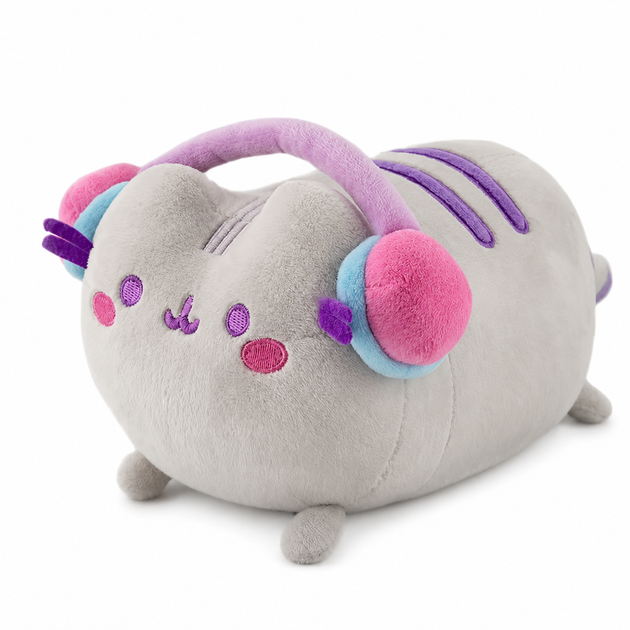 Плюшева м'яка іграшка Пушин Кіт у навушниках 25 см плюшевий котик Pusheen подарунок для дітей - Фото 1 Плюшева м'яка іграшка Пушин Кіт у навушниках 25 см плюшевий котик Pusheen подарунок для дітей - зображення 1