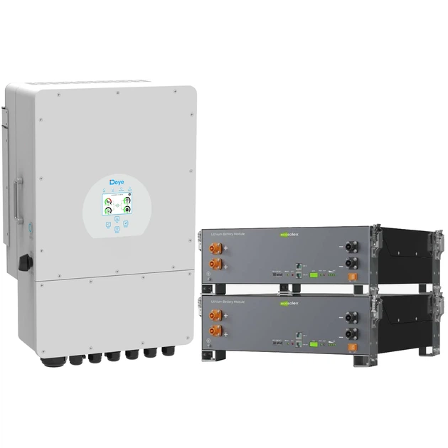 Система зберігання енергії DEYE SV-1DE10K1-LEC10K1-1 10kW 10.2kWh 2BAT LiFePO4 ≥6000 циклів (SV-1DE10K1-LEC10K1-1) - Фото 2 Система зберігання енергії DEYE SV-1DE10K1-LEC10K1-1 10kW 10.2kWh 2BAT LiFePO4 ≥6000 циклів (SV-1DE10K1-LEC10K1-1) - зображення 2