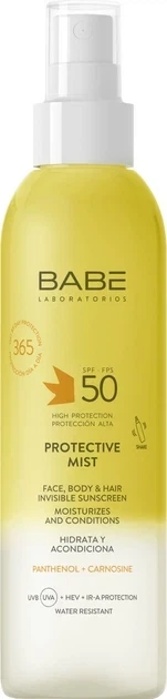 Сонцезахисний невидимий спрей-міст SPF 50 для обличчя, тіла та волосся BABE Laboratorios Protective Mist Invisible Sunscreen 150 м - Фото 1 Сонцезахисний невидимий спрей-міст SPF 50 для обличчя, тіла та волосся BABE Laboratorios Protective Mist Invisible Sunscreen 150 м - зображення 1