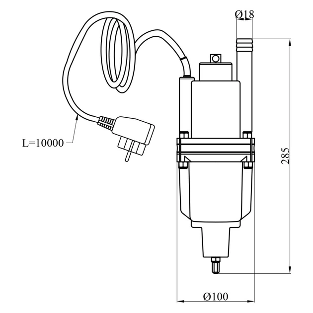 Насос вібраційний Grandwater XVM65 (GW-138003) - зображення 2