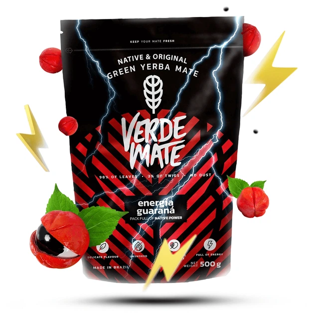 Набор 2 шт. чай мате Verde Mate Green Energia Guarana 500 г, бразильский мате с гуараной и ягодами годжи - изображение 7