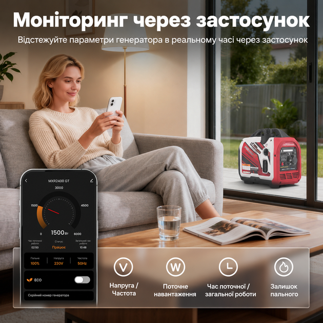 Генератор инверторный MaXpeedingRods MXR2400GT - изображение 8