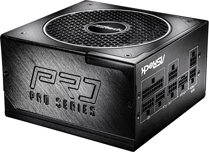 Блок живлення ASRock PRO-M750G 750W 80 PLUS Gold Black (PRO-M750G) - Фото 2 Блок живлення ASRock PRO-M750G 750W 80 PLUS Gold Black (PRO-M750G) - зображення 2
