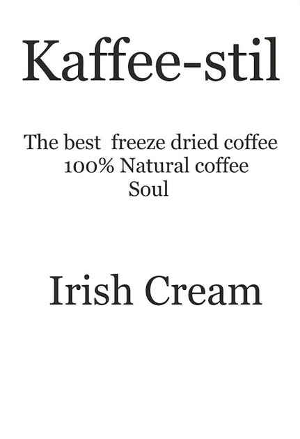 Кофе сублимированный (растворимый) Kaffee-stil «Ирландский крем» 100 г - изображение 2